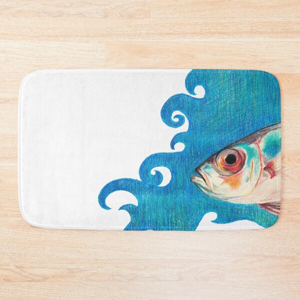 Item preview, silver fish in flow state designed and sold by studio-ladybug.