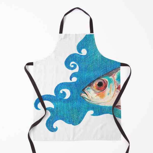 Item preview, silver fish in flow state designed and sold by studio-ladybug.