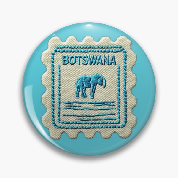 Item preview, Botswana Travel Patch Elephant Embroidered designed and sold by tiigerdad.