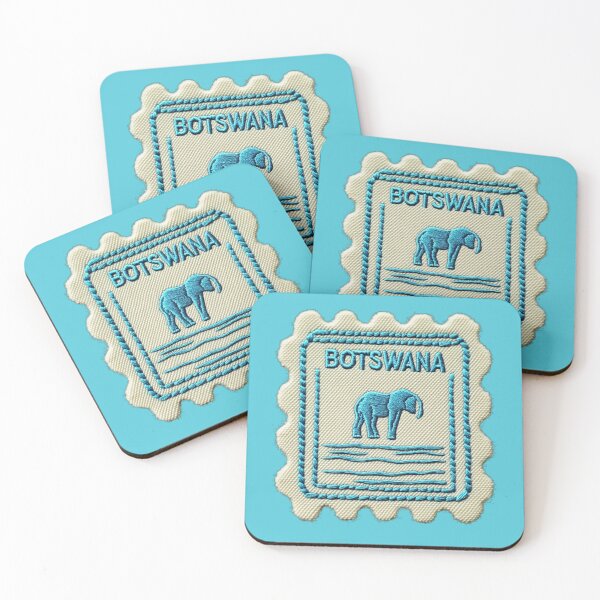 Item preview, Botswana Travel Patch Elephant Embroidered designed and sold by tiigerdad.