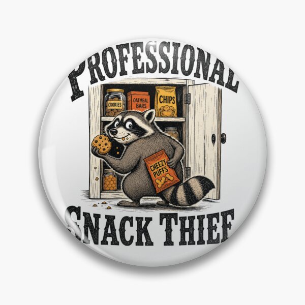 Item preview, Raccoon Snack Thief Professional Snack Thief Funny Vintage Raccoon Design designed and sold by ASMR10.