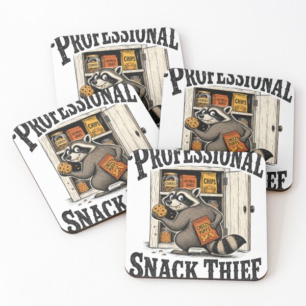 Item preview, Raccoon Snack Thief Professional Snack Thief Funny Vintage Raccoon Design designed and sold by ASMR10.