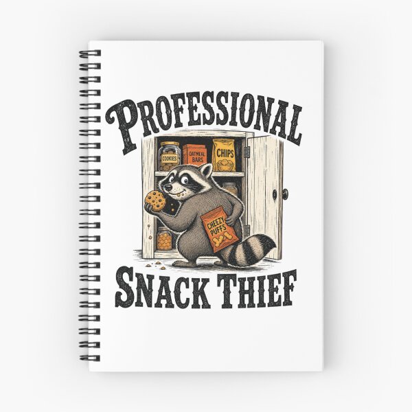 Item preview, Raccoon Snack Thief Professional Snack Thief Funny Vintage Raccoon Design designed and sold by ASMR10.