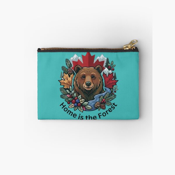 Item preview, Home Is The Forest Canadian Bear Illustration designed and sold by Northern Glow Art.