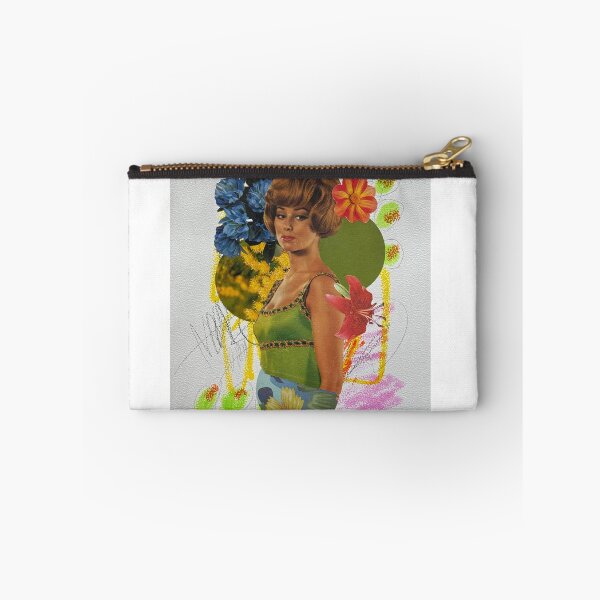 Item preview, Retro Floral Collage Portrait designed and sold by veraD58.