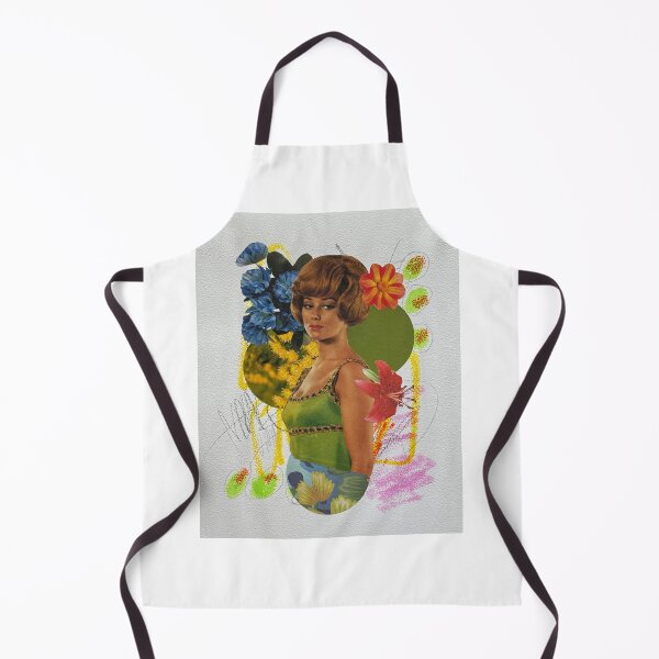 Item preview, Retro Floral Collage Portrait designed and sold by veraD58.