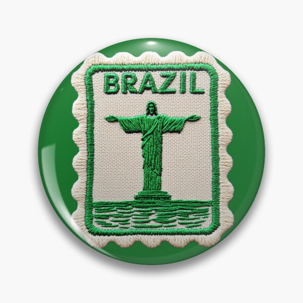Item preview, Brazil Vintage Travel Patch Christ the Redeemer designed and sold by tiigerdad.