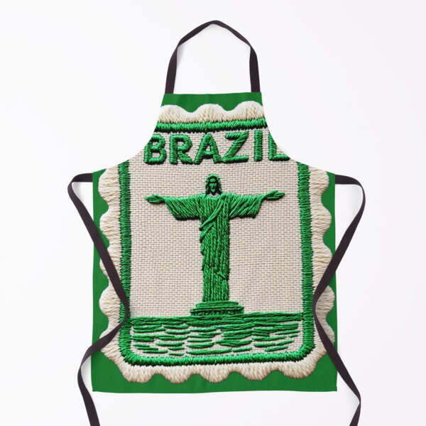 Item preview, Brazil Vintage Travel Patch Christ the Redeemer designed and sold by tiigerdad.