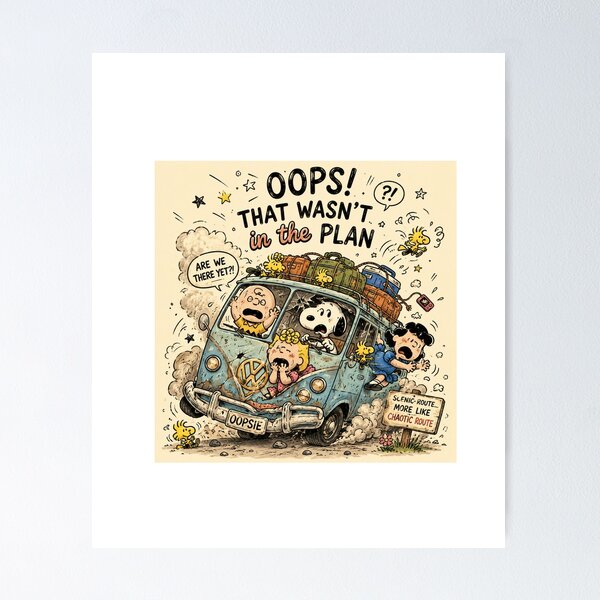 Item preview, Oops! That Wasn’t in the Plan – Funny Chaotic Road Trip designed and sold by chunzartshop.