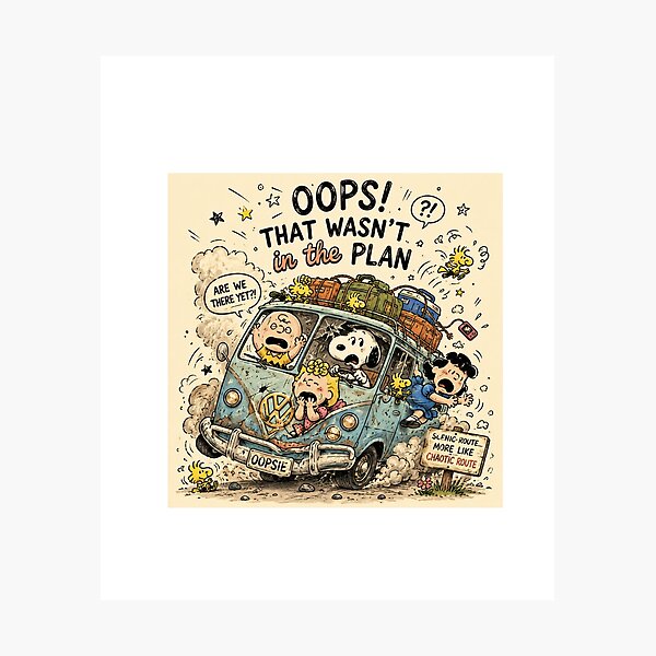 Item preview, Oops! That Wasn’t in the Plan – Funny Chaotic Road Trip designed and sold by chunzartshop.