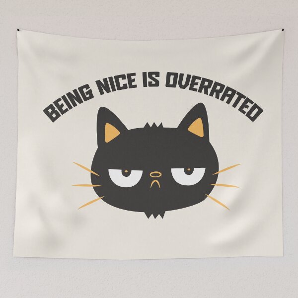 Item preview, Being Nice is Overrated Illustration designed and sold by beboplab.
