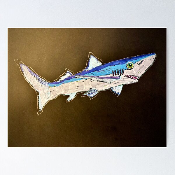Item preview, blue shark designed and sold by junehog.