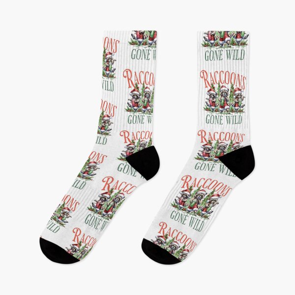 Item preview, Raccoon Christmas Gone Wild Funny Holiday Animal Design designed and sold by FuzionRaptor.