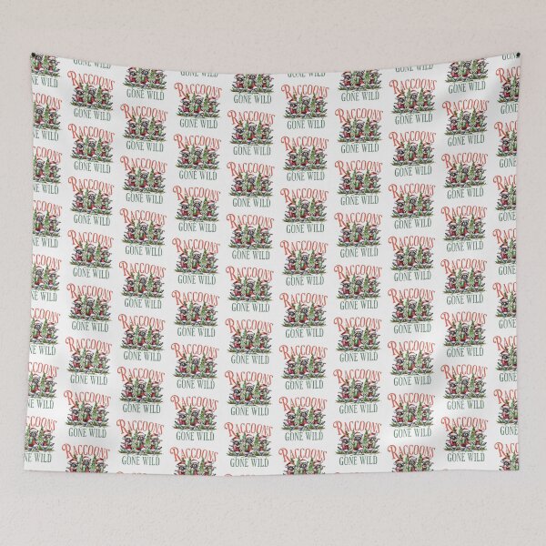 Item preview, Raccoon Christmas Gone Wild Funny Holiday Animal Design designed and sold by FuzionRaptor.