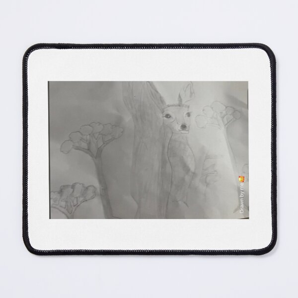 Item preview, Deer in Forest Pencil Sketch designed and sold by Gracesartstudio.