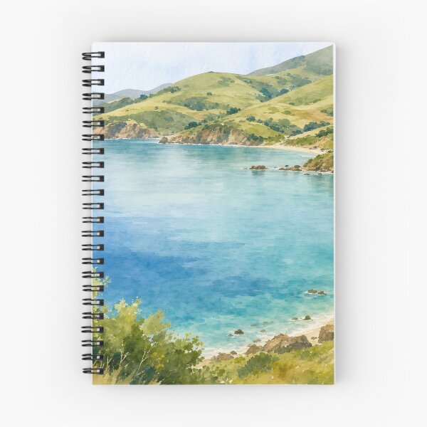 Item preview, Serene Coastal Bay Watercolor designed and sold by BlueBerry45.