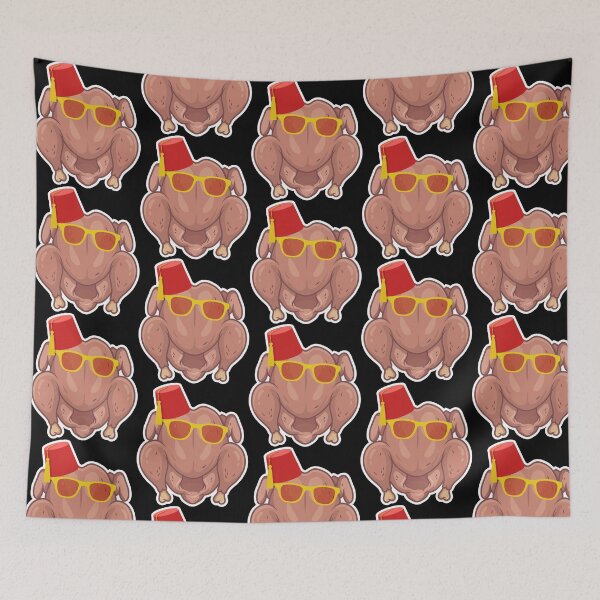 Item preview, Friends Turkey Head Outlined White designed and sold by fpleasants.