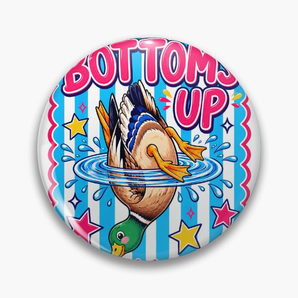 Item preview, Striped Bottoms Up Colorful Mallard Duck Preppy Summer Retro designed and sold by VGAfanatic.