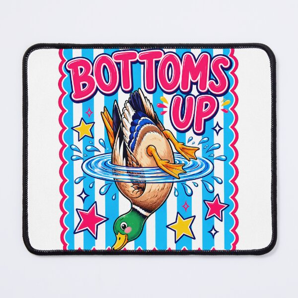 Item preview, Striped Bottoms Up Colorful Mallard Duck Preppy Summer Retro designed and sold by VGAfanatic.
