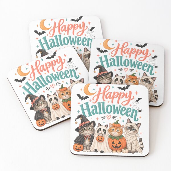 Item preview, Halloween Kitties designed and sold by Salty Aunt Co..