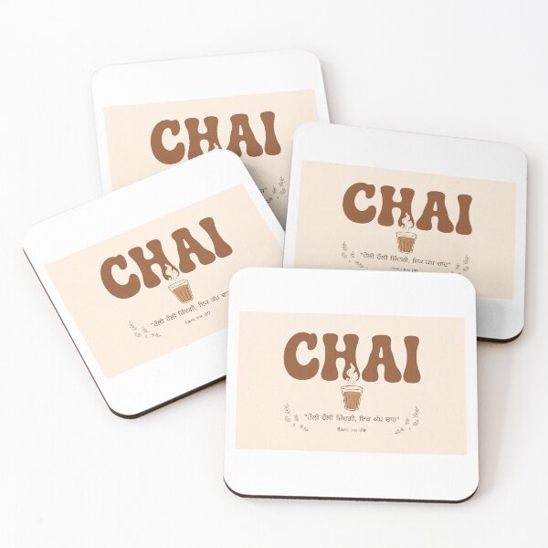 Item preview, Chai Punjabi Retro Cutting Chai Aesthetic Mug Tshirt designed and sold by Harvirkaur.