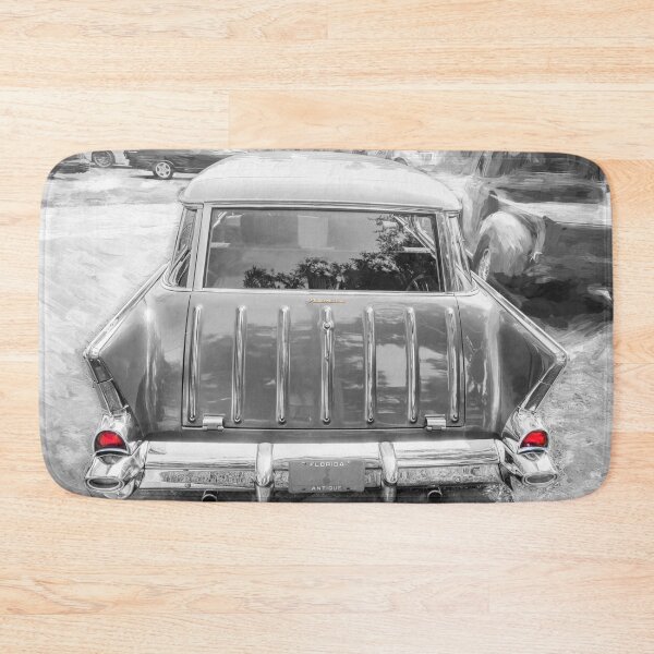 Item preview, 1957 Nomad Station Wagon Adobe Beige and Imperial Ivory Technical Blueprint Car Poster designed and sold by RichFrancoCars.