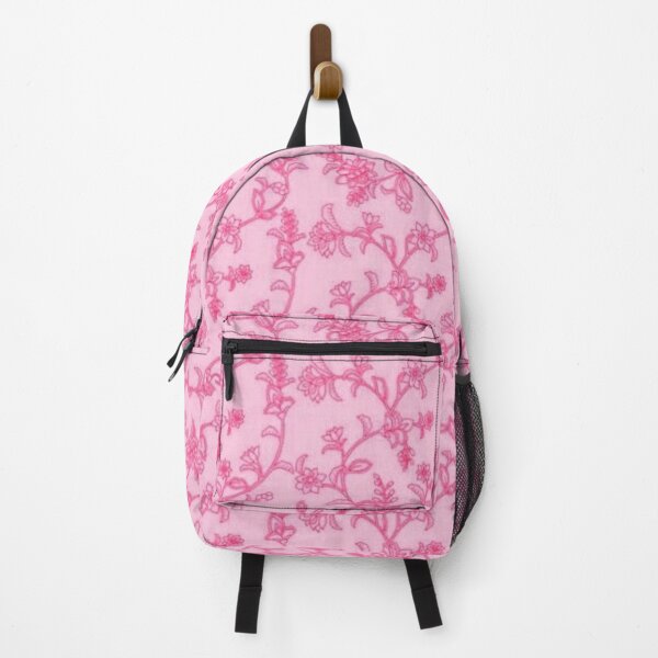 Item preview, Hot pink floral vines and blossoms toile designed and sold by We Are Stardust.
