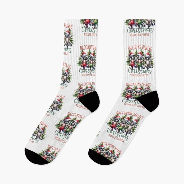 Item preview, Raccoon Christmas Making the Holidays Messier Funny Design designed and sold by FuzionRaptor.