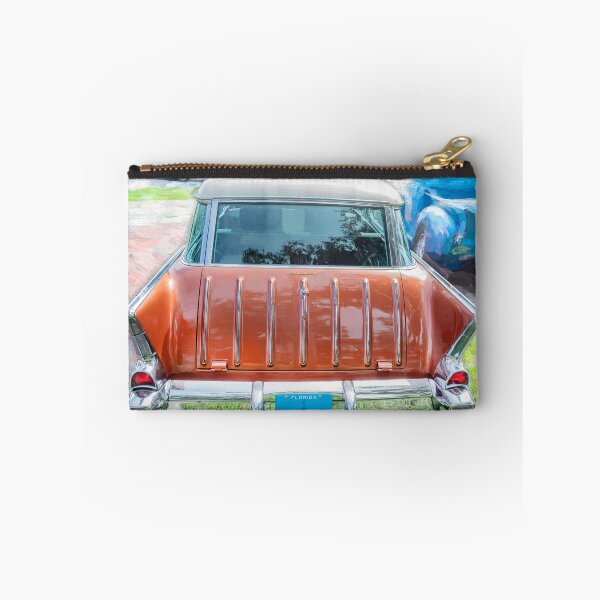 Item preview, 1957 Nomad Station Wagon Adobe Beige and Imperial Ivory Technical Blueprint Car Poster designed and sold by RichFrancoCars.