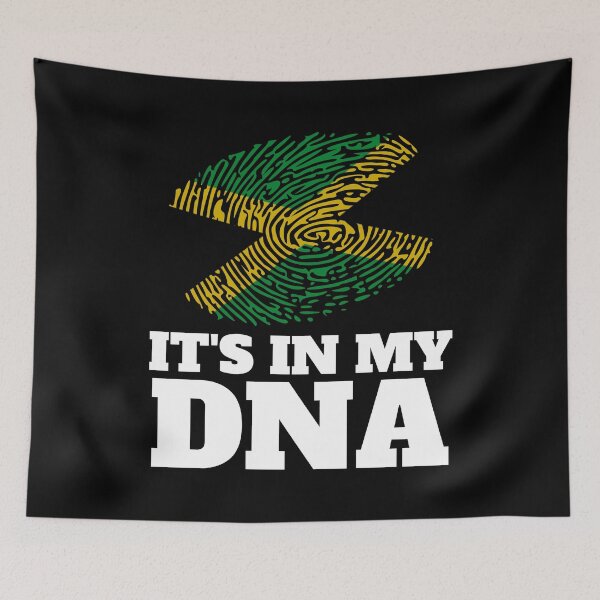Item preview, It's in My DNA Jamaican Fingerprint designed and sold by RastaColors.