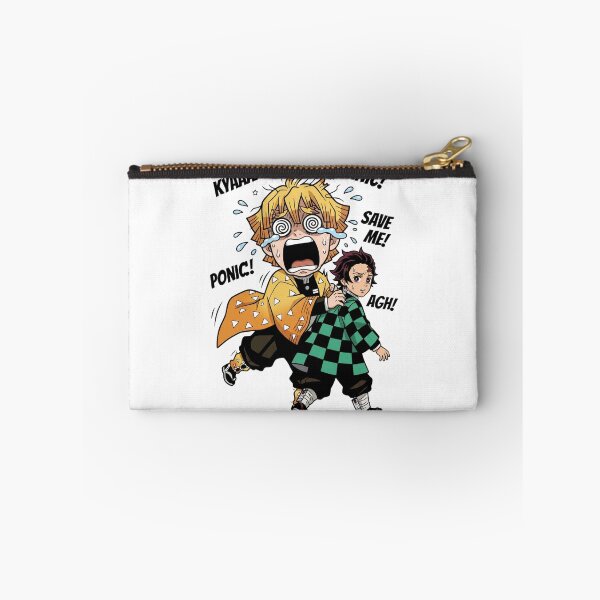 Item preview, Zenitsu Scared and Tanjiro - Comic Design from Demon Slayer designed and sold by FreakToons.