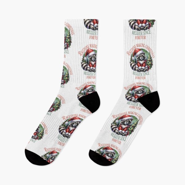 Item preview, Raccoon Christmas Making the Holidays Messier Funny Design designed and sold by FuzionRaptor.