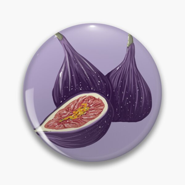 Item preview, Fig fruits on a white background with one fig cut in half showing the inside designed and sold by SpaceartLilu.