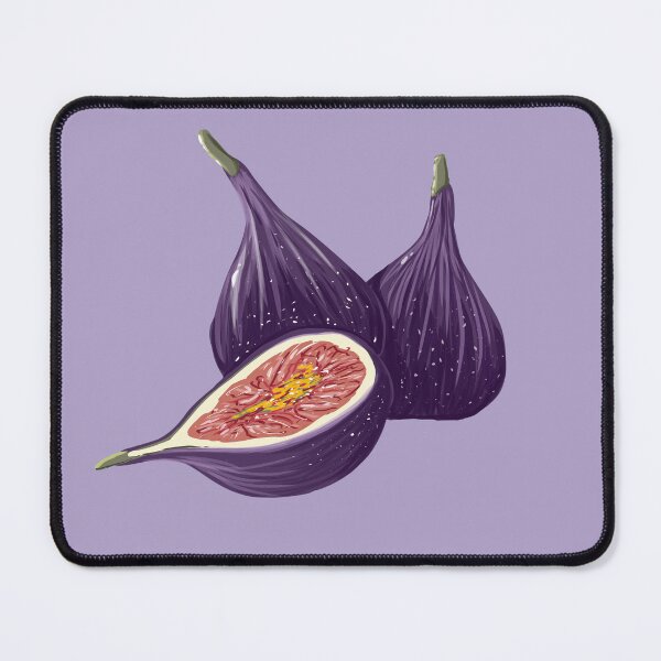 Item preview, Fig fruits on a white background with one fig cut in half showing the inside designed and sold by SpaceartLilu.