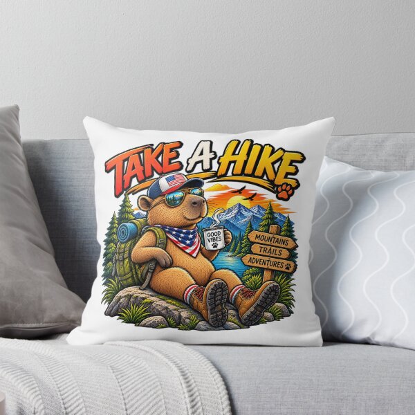 Item preview, Take a Hike Capybara – Funny Hiking & Outdoor Adventure Design designed and sold by HubCreates.