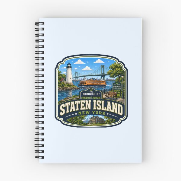 Item preview, Staten Island, New York - Ferry, Bridge & Lighthouse designed and sold by Myra365Art.