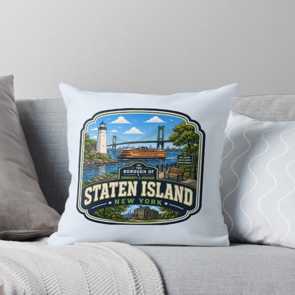 Item preview, Staten Island, New York - Ferry, Bridge & Lighthouse designed and sold by Myra365Art.