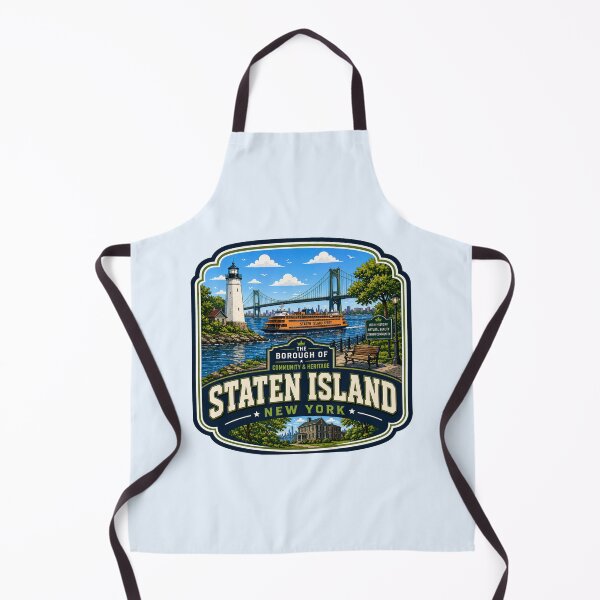 Item preview, Staten Island, New York - Ferry, Bridge & Lighthouse designed and sold by Myra365Art.