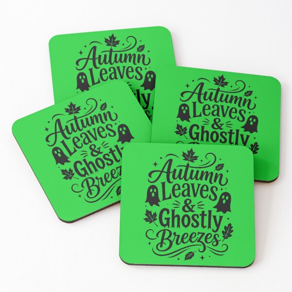 Item preview, Autumn Leaves & Ghostly Breezes | Cozy Fall Ghost Quote Design designed and sold by DesignHouse07.