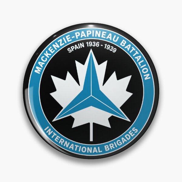 Item preview, Mackenzie Papineau Battalion International Brigades Antifascist Emblem Print designed and sold by PinUpPizzazz.