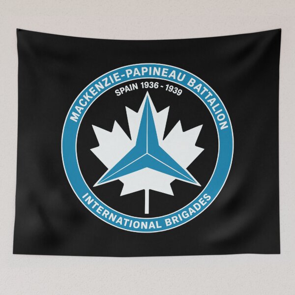 Item preview, Mackenzie Papineau Battalion International Brigades Antifascist Emblem Print designed and sold by PinUpPizzazz.