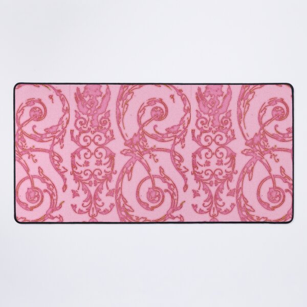 Item preview, Hot pink floral vines toile designed and sold by We Are Stardust.