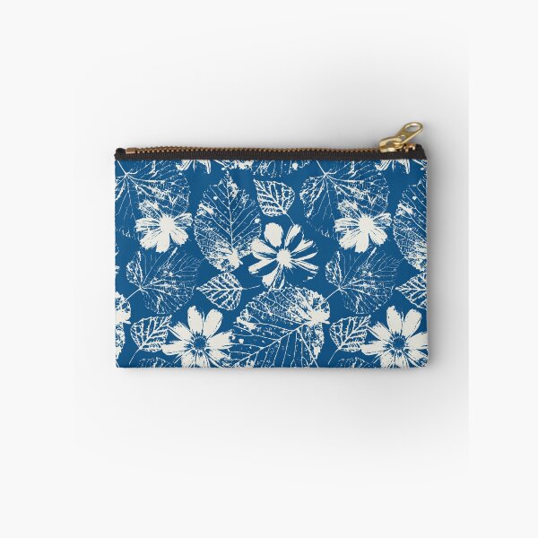 Item preview, Vintage Prussian Blue Botanical Cyanotype Floral Pattern designed and sold by paldronma.