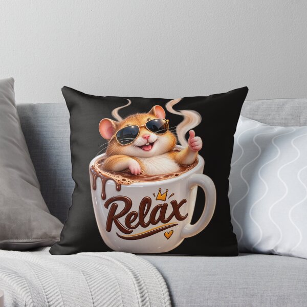 Item preview, Relaxing Hamster in Hot Chocolate – Cute Coffee Lover Design designed and sold by BoB-66.
