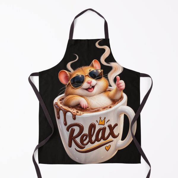 Item preview, Relaxing Hamster in Hot Chocolate – Cute Coffee Lover Design designed and sold by BoB-66.