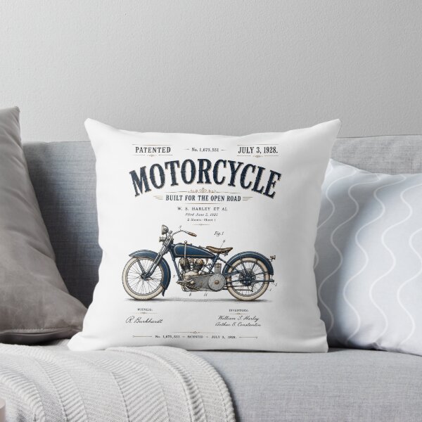 Item preview, 1928 W. S. Harley Motorcycle Patent – Vintage Motorcycle Art Inspired by the Original Patent Art designed and sold by thepatentstudio.