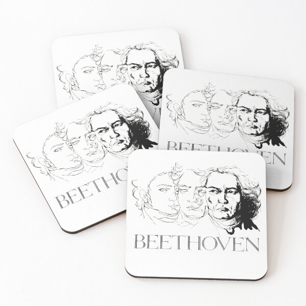 Item preview, Ludwig van Beethoven Portraits Vintage Classical Music Collage designed and sold by TheGreatGildy.