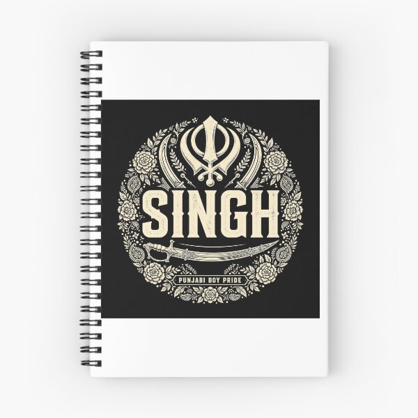Item preview, Singh Punjabi Boy Pride Khanda Kirpan Embroidery Tshirt designed and sold by Softlife by Harvir.