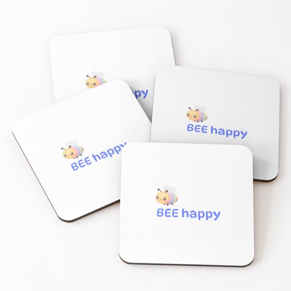 Item preview, Cute Pastel Bee Happy Kawaii Bumblebee designed and sold by Inka Moon Design.