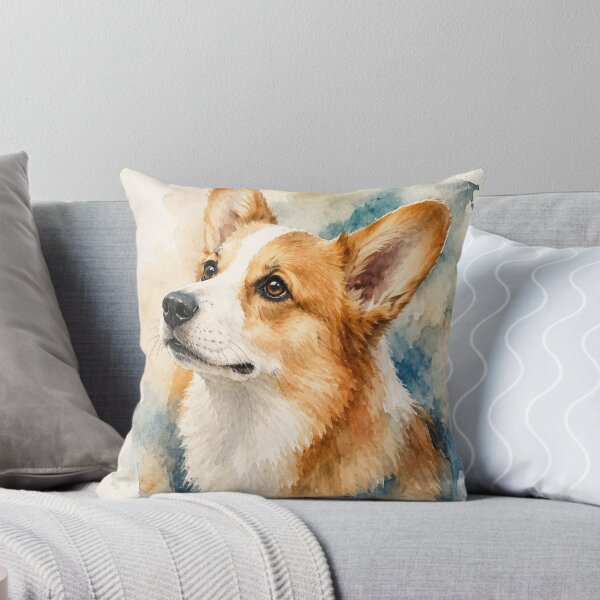 Item preview, Cute Corgi Watercolor Portrait – Dog designed and sold by Petsthetic.